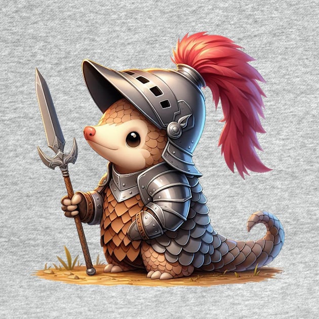 Cute Pangolin Knight by Dmytro